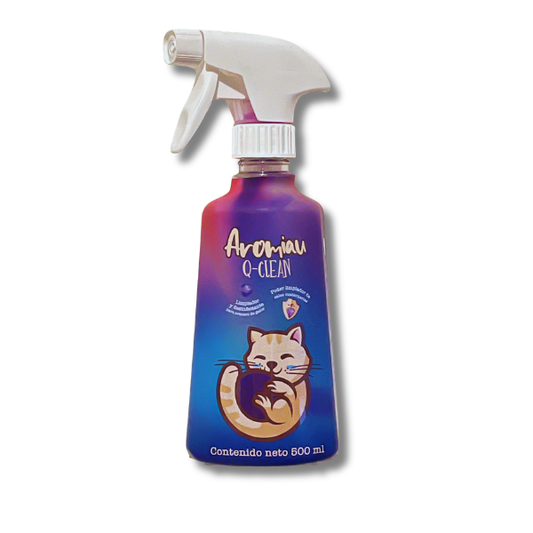 Nuevo Aromiau Q-Clean – Limpiador para Arenero de Gatos (500 ml)