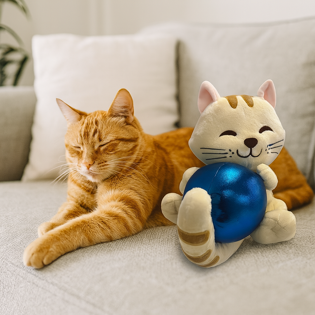 Peluche Gato AROMIAU 30 cm - Edición Oficial de Colección