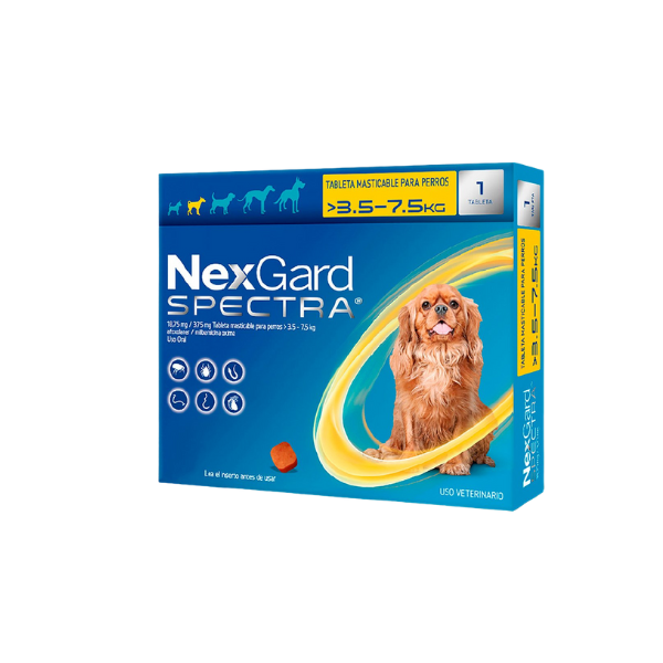 NexGard Spectra® Perro 3.5 a 7.5kg